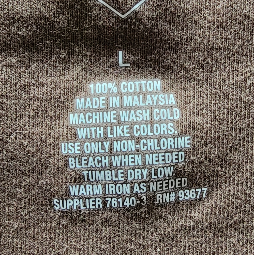 St. John's Bay Women's Comfortable T-Shirt Brown in Color Size L. Used - Picture 3 of 4